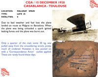 Casablanca - Toulouse - 1928 Casablanca - Toulouse - 1928