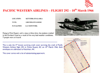 Pacific Western Airlines 1966 Pacific Western Airlines 1966